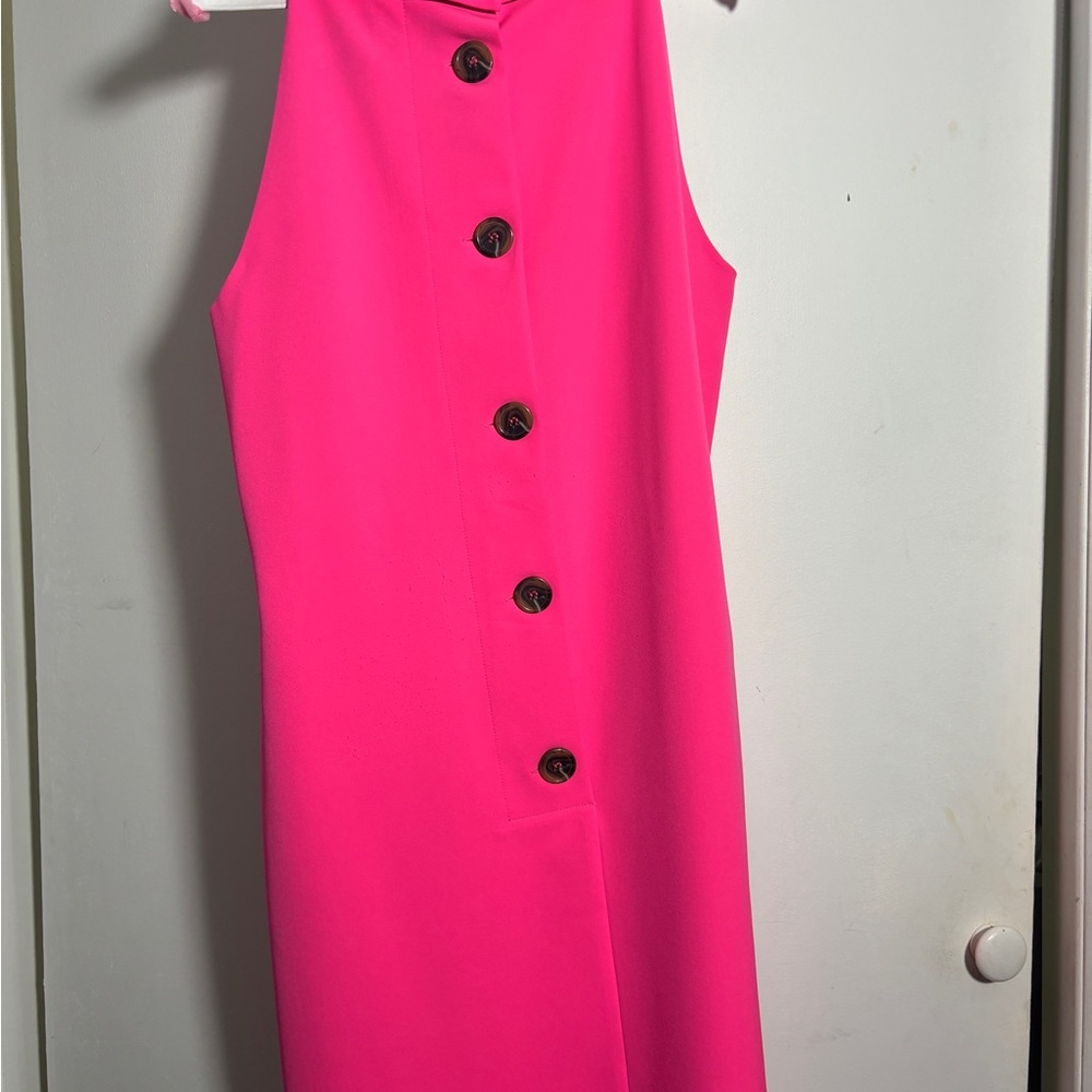 Sail to Sable Hot Pink Shift Dress - Picture 9 of 10